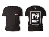 Race Use Only Black T-shirt