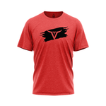 Red Legacy Brush Stroke Round Neck T-Shirt