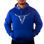 Blue Logo Camo Hoodie