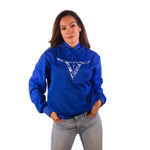Blue Logo Camo Hoodie