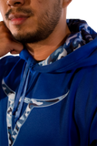 Blue Logo Camo Hoodie
