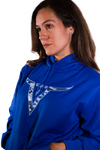 Blue Logo Camo Hoodie