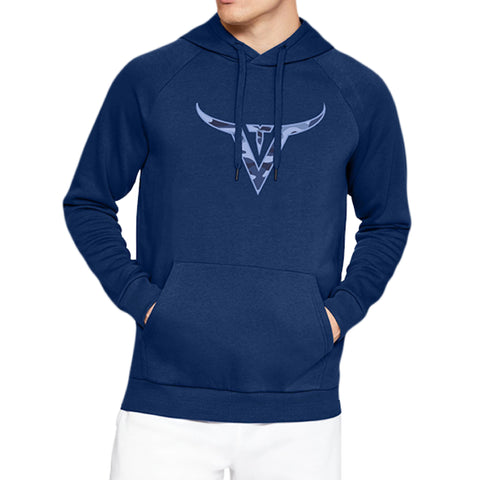 Blue Logo Camo Hoodie