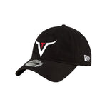 New Era Curved Black Adjustable Hat with Color Embroidery