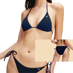 Navy String-Tie Bikini Bottom