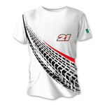 Race Mark White Dry Fit Shirt